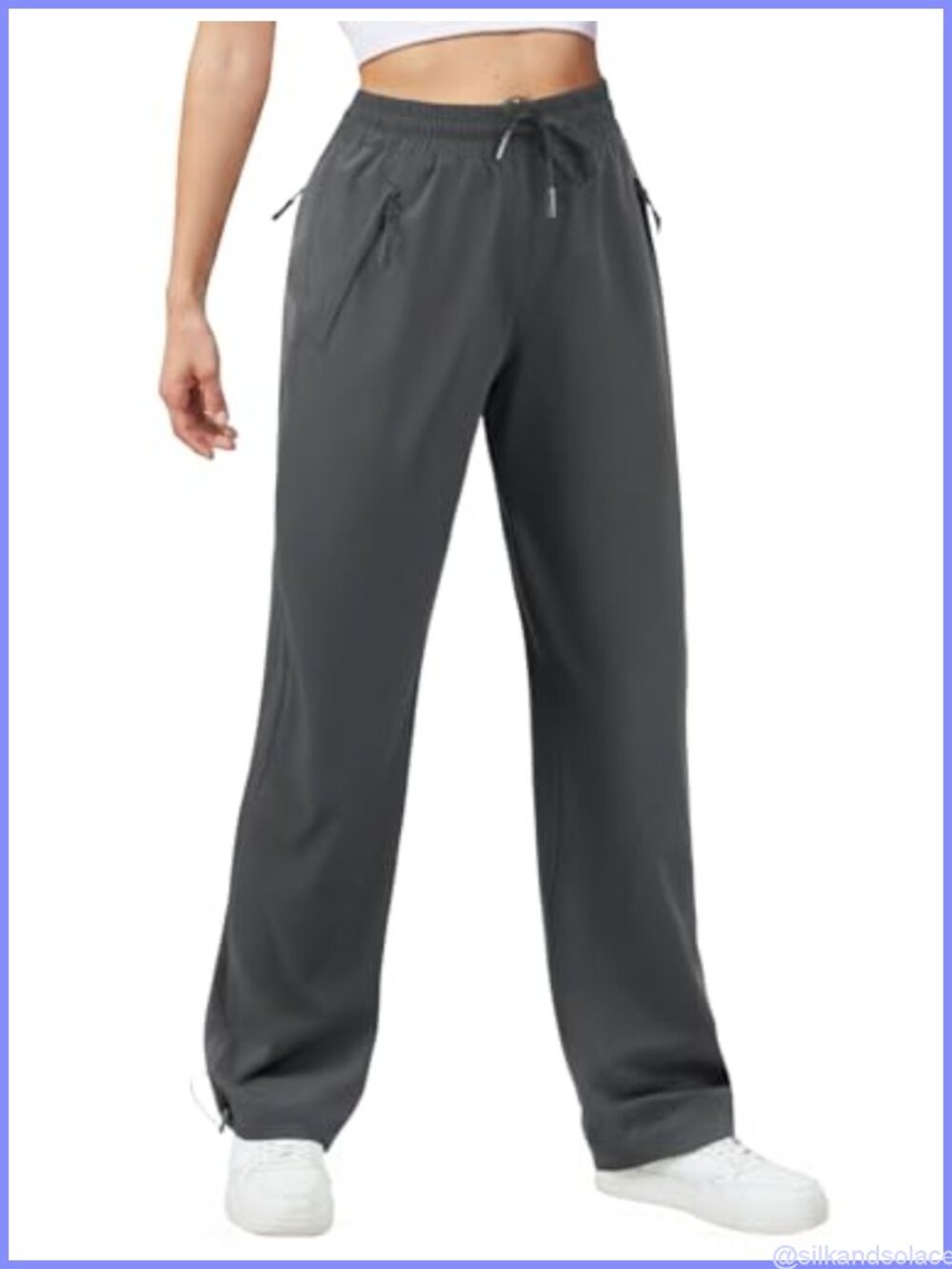 Lightweight Quick Dry Water Resistant Cargo Hiking Pants with Zipper Pockets